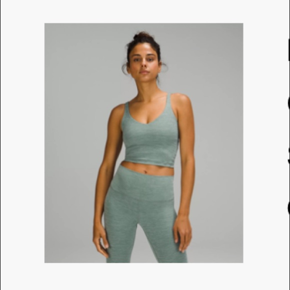 Lululemon Align Tank Bra Top 6 EUC HTF Heather RARE